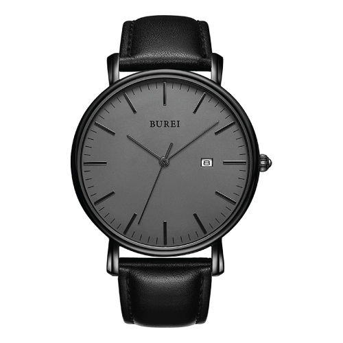 BUREI Men's Minimalist Wrist Watch