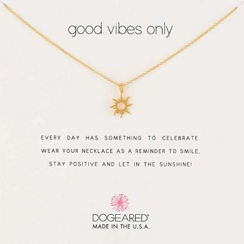 Dogeared Good Vibes Only Pendant Necklace