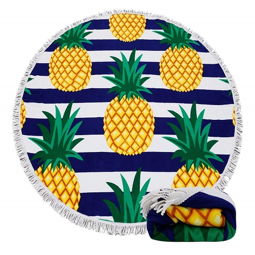 Pineapple Pattern Beach Towel Blanket