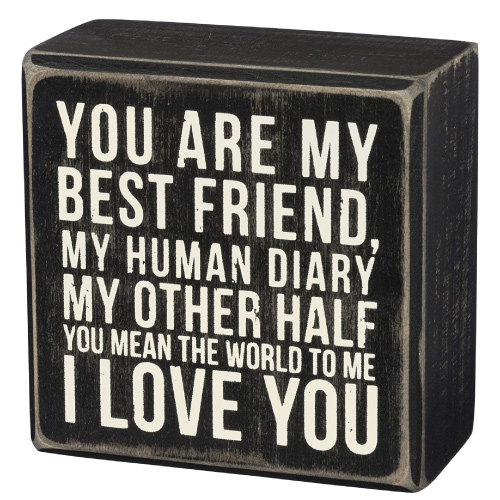 You Are My Best Friend Box Sign