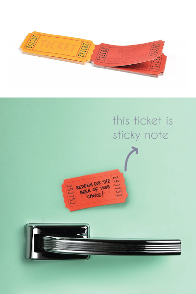Ticket Sticky Notes