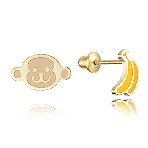 Monkey Banana Earrings 