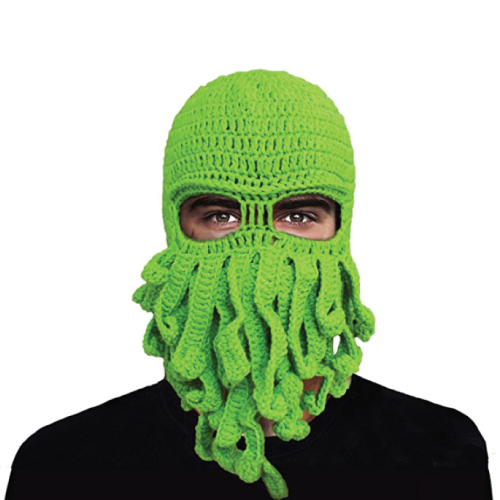 Tentacle Crochet Beard Beanie