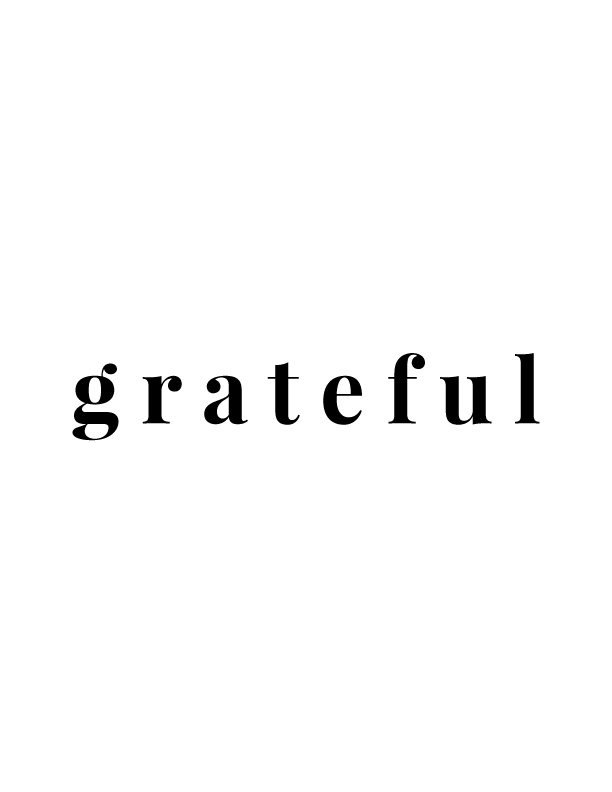 Grateful | Free Printables by Vivid Lee