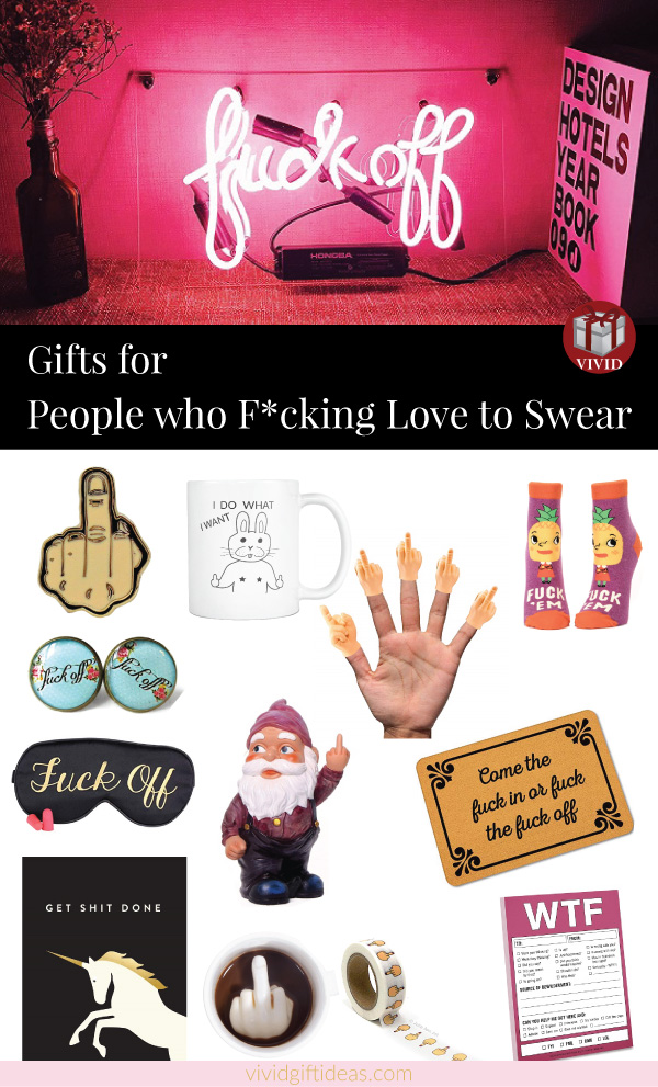 Inappropriate gifts for adult: Swear word gifts