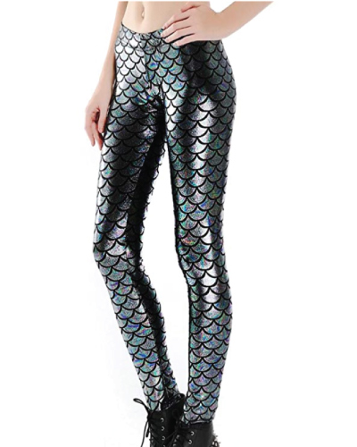 alaroo shiny fish scale mermaid leggings