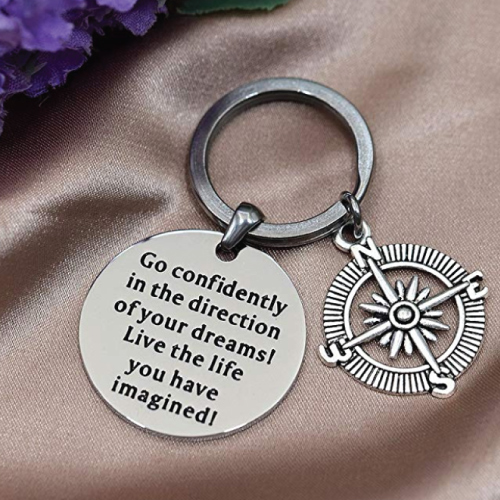 Go Confidently Keychain: In The Direction Of Your Dreams