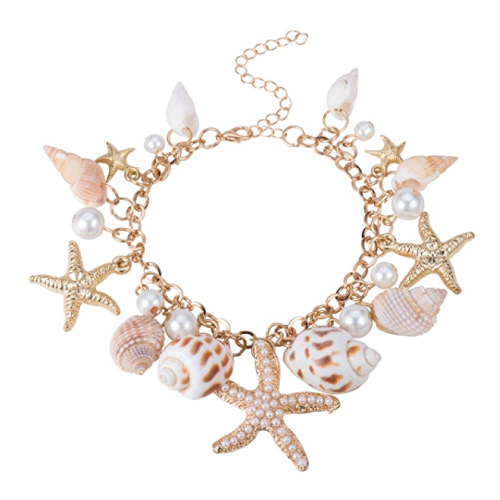 pandahall fashion sea shell starfish bracelet
