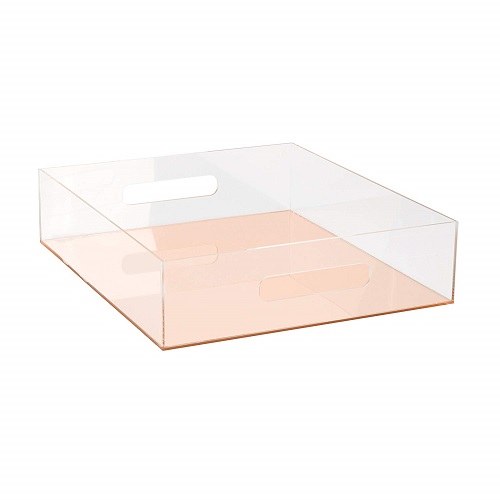 C.R. Gibson Rose Gold Acrylic Letter Tray - Rose Gold Office Supplies