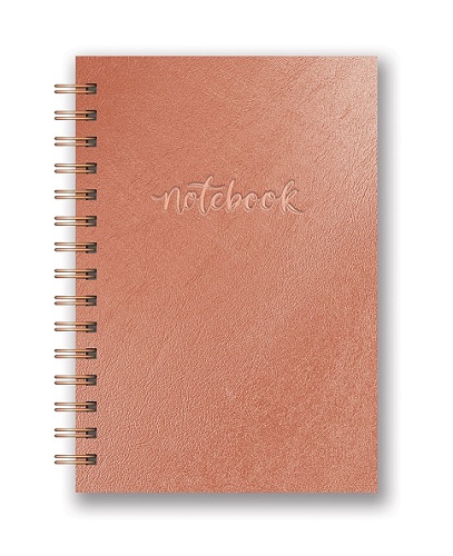 Studio Oh! Hardcover Rose Gold Notebook - Rose Gold Office Supplies