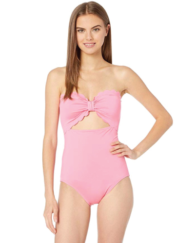 cutout scalloped one piece swimsuit by kate spade new york