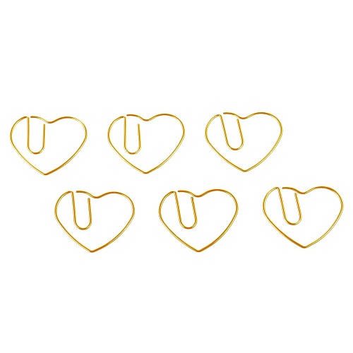 Jetec Heart Shaped Paper Clips