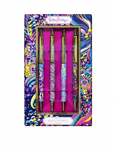 Lilly Pulitzer Black Ink Pen Collection