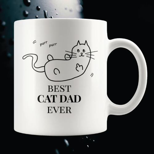 Cat mug for men