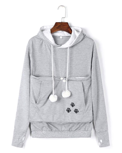 Cat Hoodie with PouchÂ 