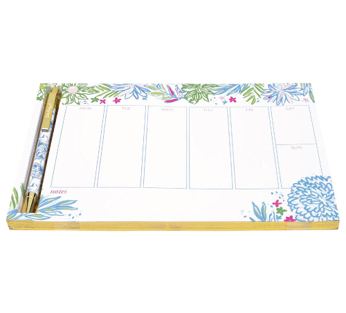 Lilly Pulitzer Planner Desk Pad and Pen Set