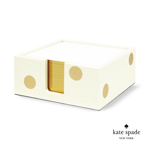 Gold Dot Note Holder by Kate Spade New York
