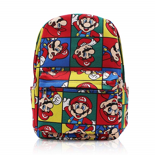 Finex Super Mario Brother Bros Canvas Backpack