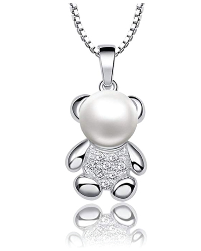 Pearl Bear Necklace 
