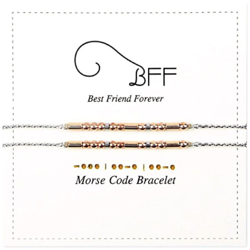 BFF Morse Code Bead Bracelets