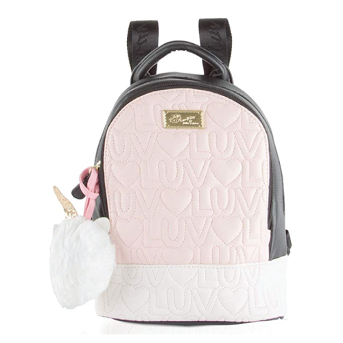 cute-mini-backpacks Luv Betsey Womens Unicorn Pom Mini Backpack
