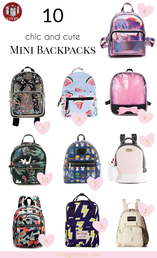 Mini backpack Cute backpacks Cute gifts for girlfriend Cute backpacks for girls Kids backpack Birthday gift for girl best friend