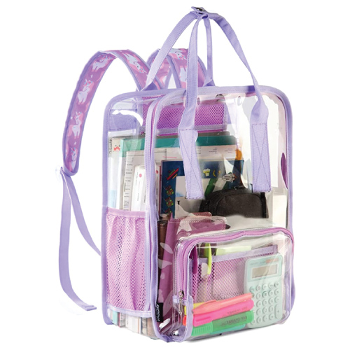 VASCHY HeavyDuty Transparent See Through School Backpack
