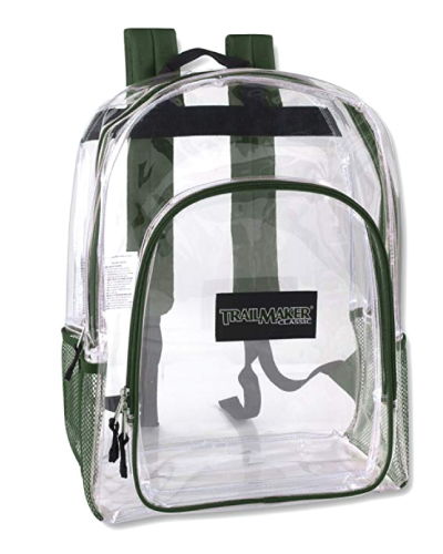 Cute Trail maker Water Resistant Clear Backpack