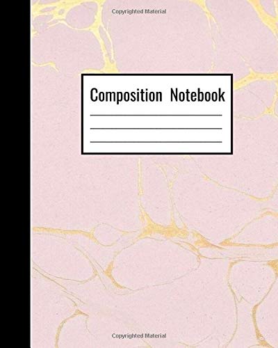 Pastel Pink Gold Composition Notebook