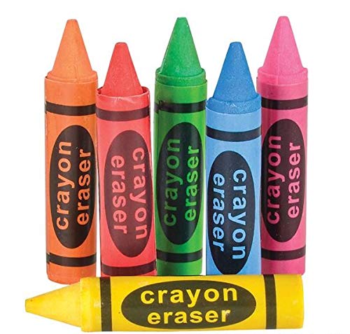 Novelty Crayon Shaped Erasers