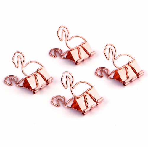 Flamingo binder clips
