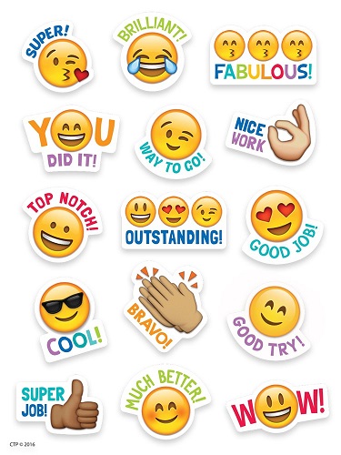 Emoji Rewards Stickers For Students