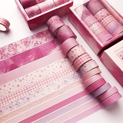Pink Washi Tape Set (Pink-Back-to-School-Supplies)