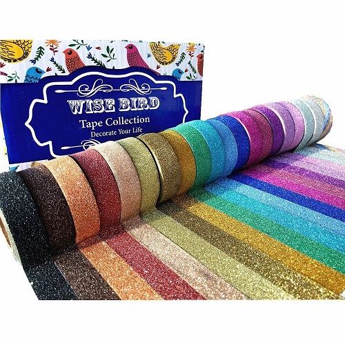 Wise Bird Glitter Sparkle TapesÂ For Art Classes