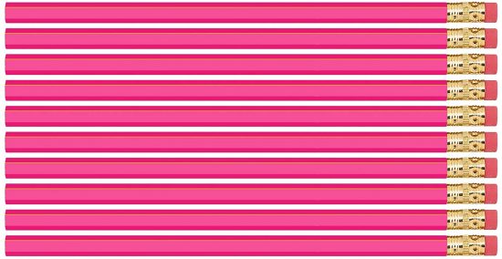 Hexagon Pink Pencil - Pink-Supplies-For-School