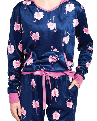 Flamingo Hoodie Pajama Set