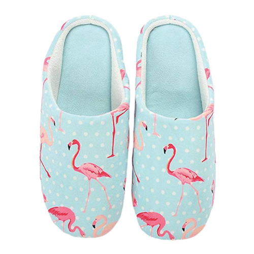 Flamingo Motif Slippers
