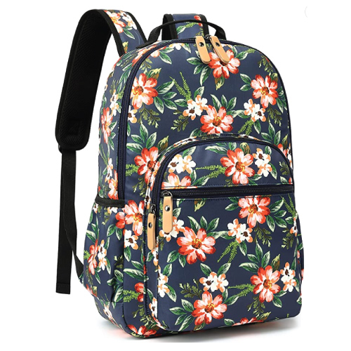Leaper Water-resistant Floral School Backpack 