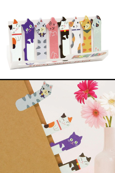 Cute Cat Sticky Index Tabs for teachers