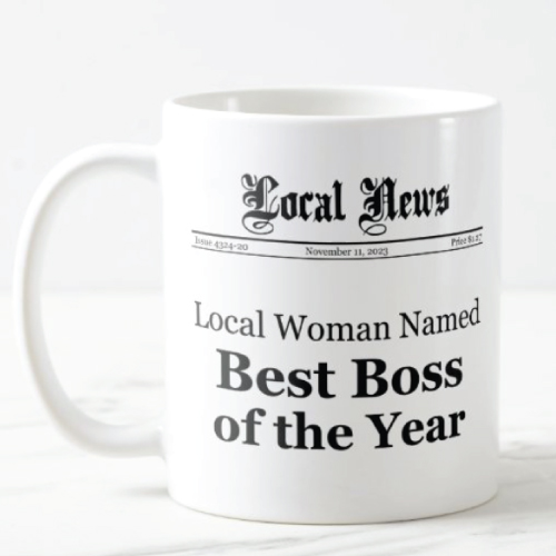 Best Boss of The Year Mug - Woman