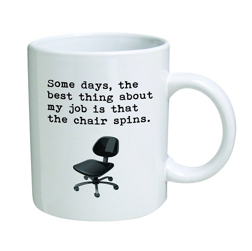 Funny Work Mugs: Office Chair Novelty Coffee Mug