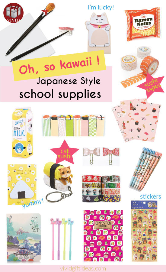 Kawaii Stationery and School Supplies