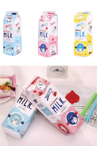 Milk Carton Pencil Case | Kawaii Stationery