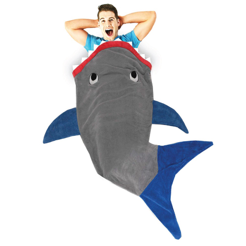 Blankie Tails Shark Blanket for Adults | going-to-college-gifts