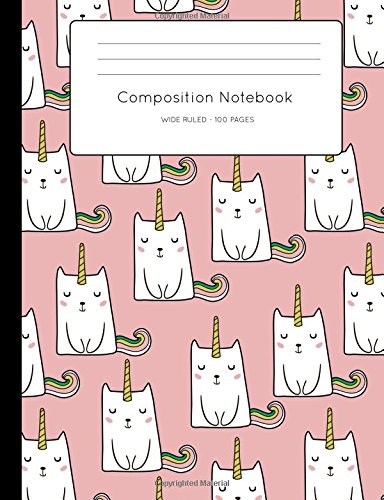 Cute Caticorn Composition Book