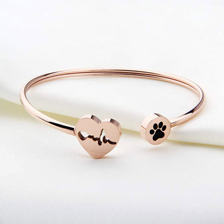 gifts-for-veterinarians-vet-paw-print-heartbeat-rose-gold-bracelet
