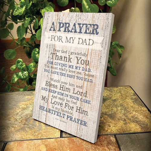 Dad Prayer Wood Plaque