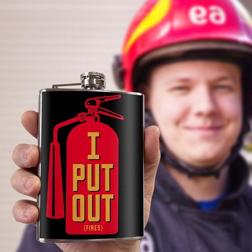Funny Flasks for Firefighters 