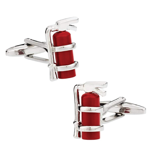 Fire Extinguisher Cufflinks