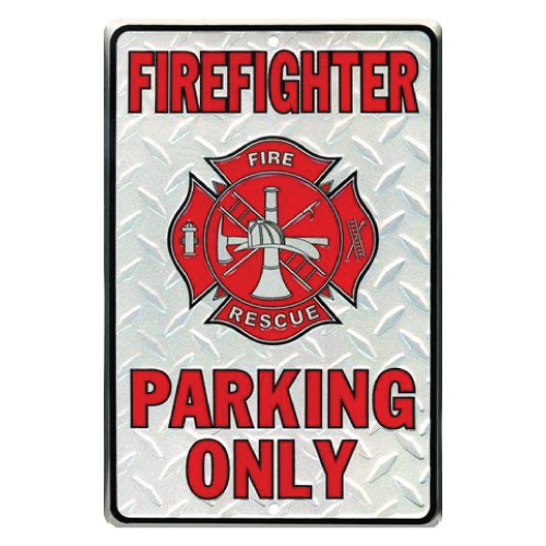 Firefighter Parking Sign